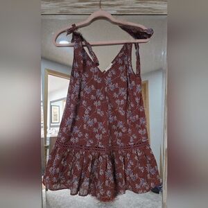 Eberjey Red Floral Tank Top